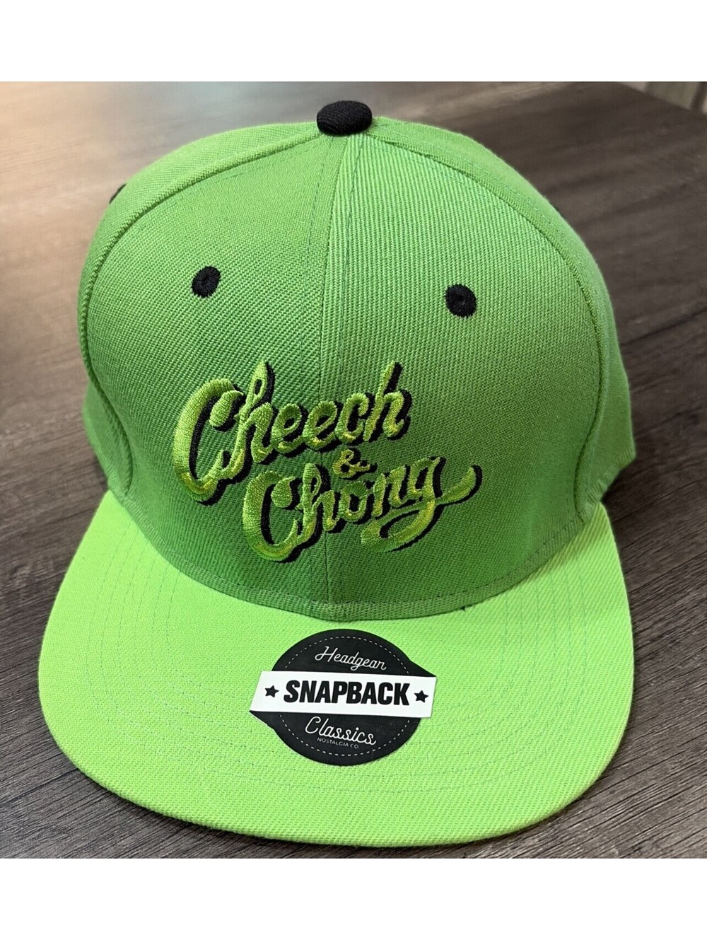 Headgear Classics Cheech & Chong Hat Men's Adjustable Snapback Green Leaf